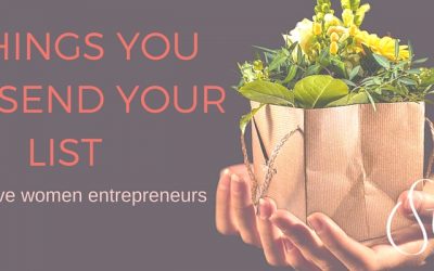 5 things you can send your list – for creative women entrepreneurs